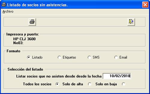 Gestion de socios